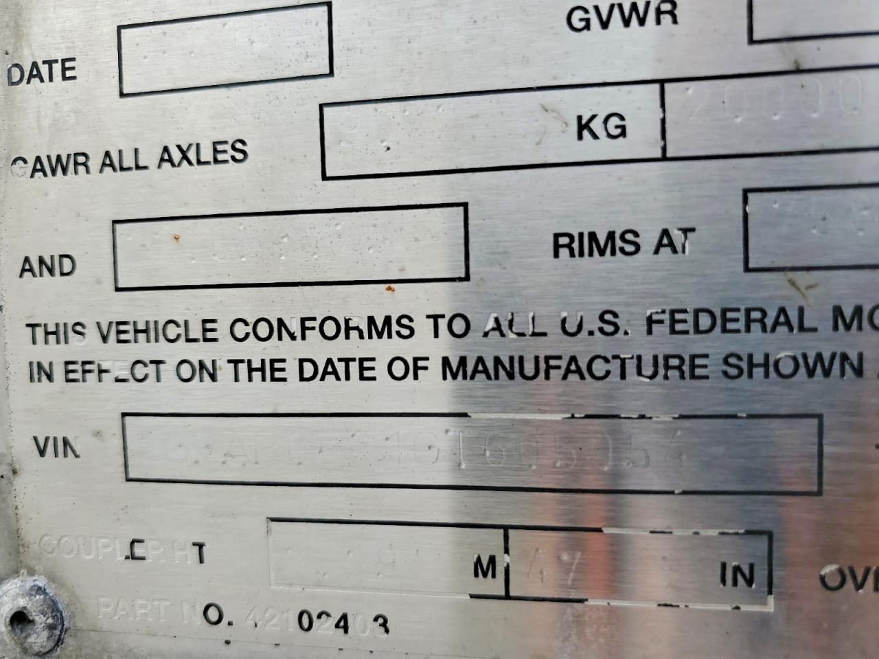 2016 Great Dane 2016 1Z5G Great Dane