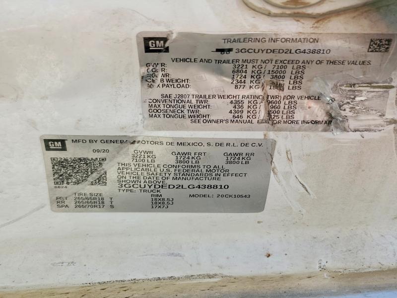 2020 Chev Silverado K1500 LT