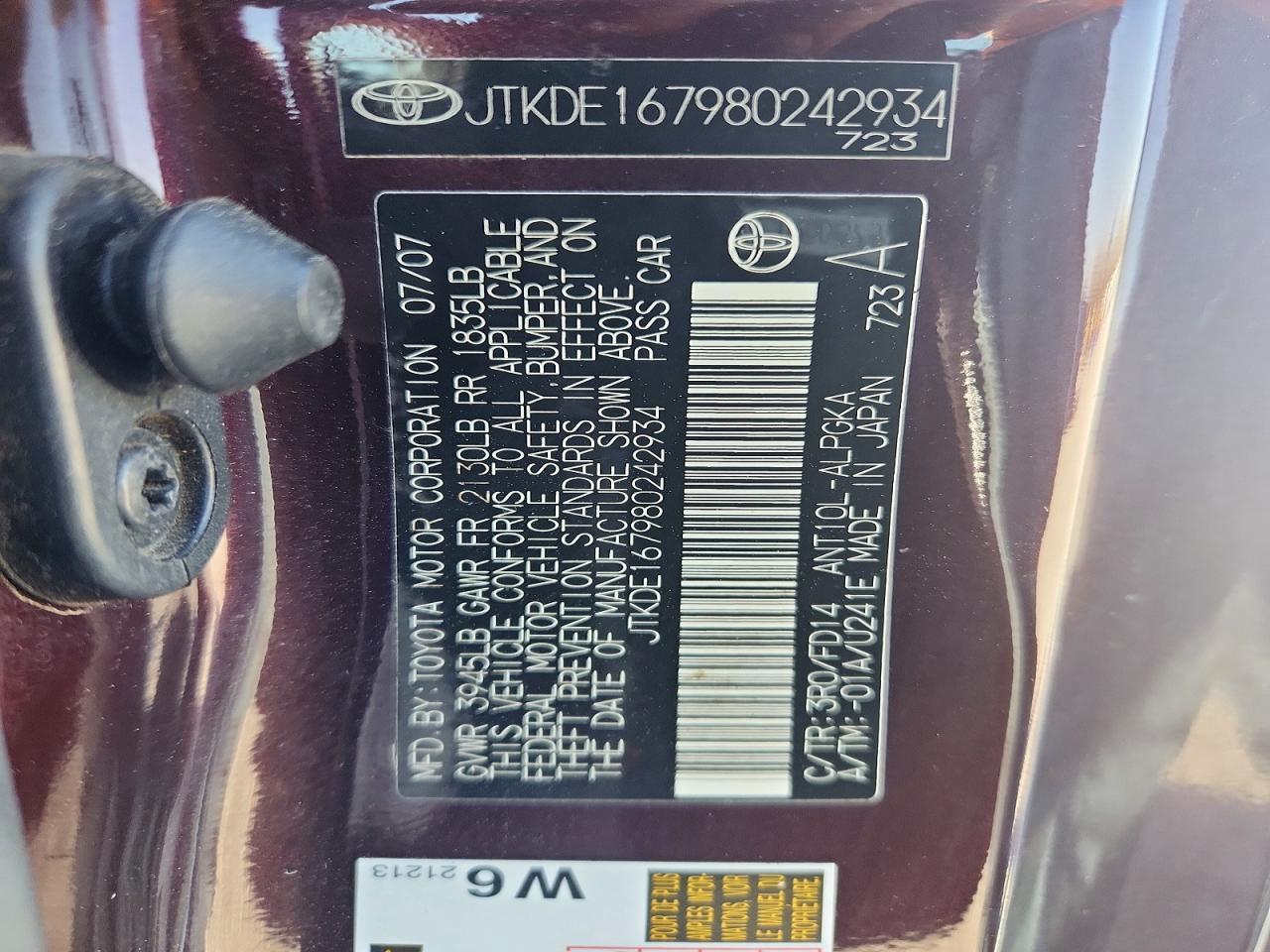 2008 Scion Tc Base
