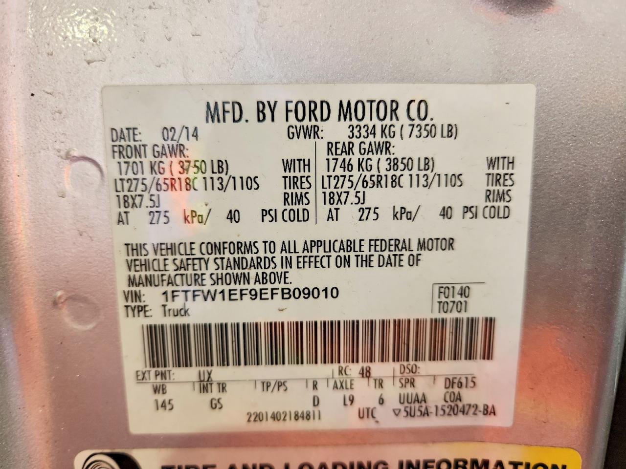 2014 Ford F150 Supercrew