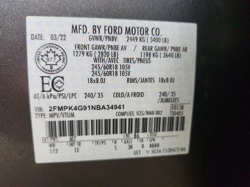 2022 Ford Edge se