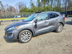 Salvage cars for sale from Copart Waldorf, MD: 2022 Ford Escape Titanium