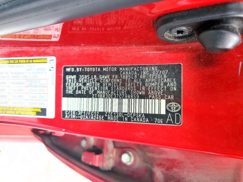 2007 Toyota Corolla s