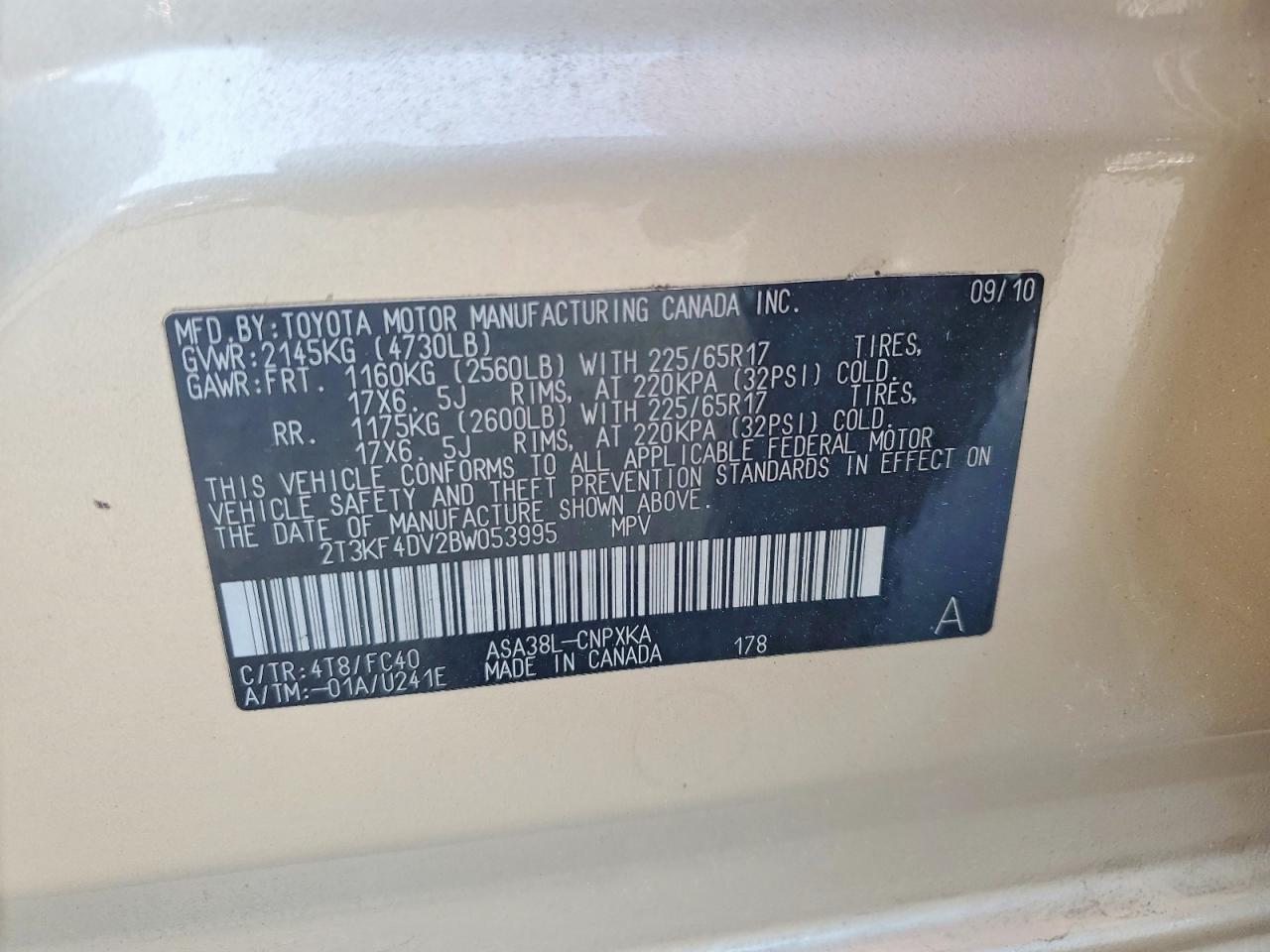 2011 Toyota Rav4 Base