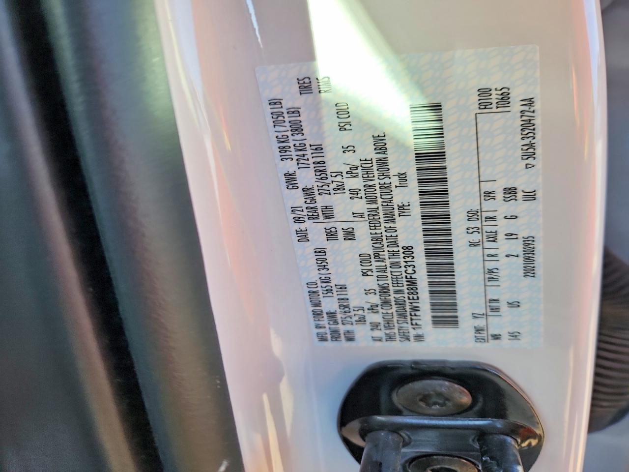 2021 Ford F150 Supercrew