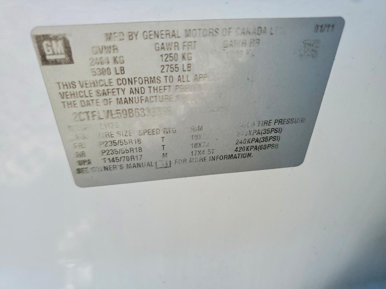 2011 GMC Terrain slt