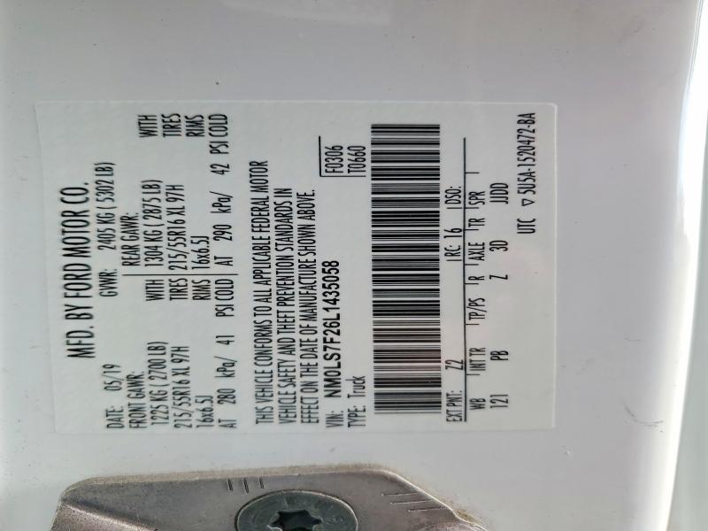 2020 Ford Transit Connect Utility / Service Van