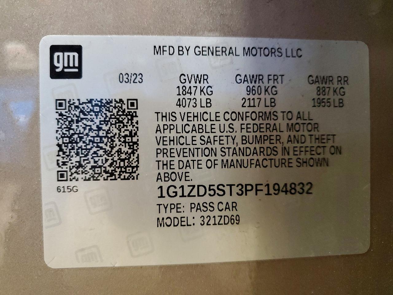 2023 Chevrolet Malibu lt