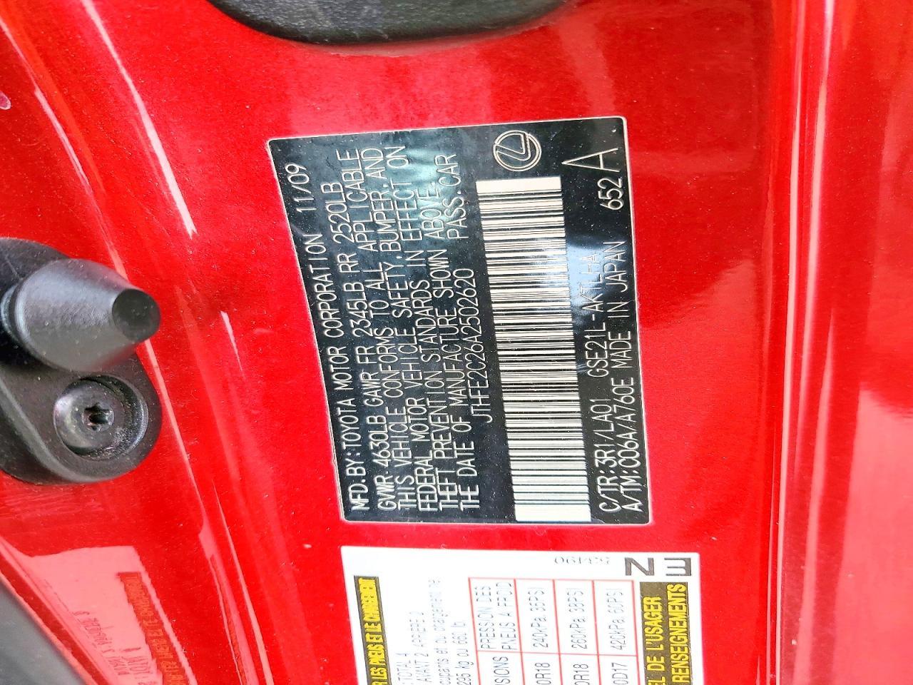2010 Lexus Is 350c Base