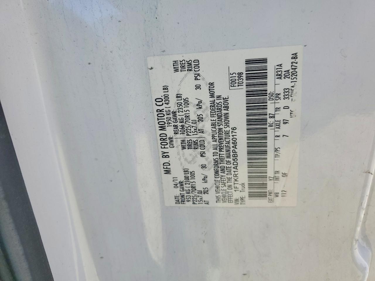 2011 Ford Ranger