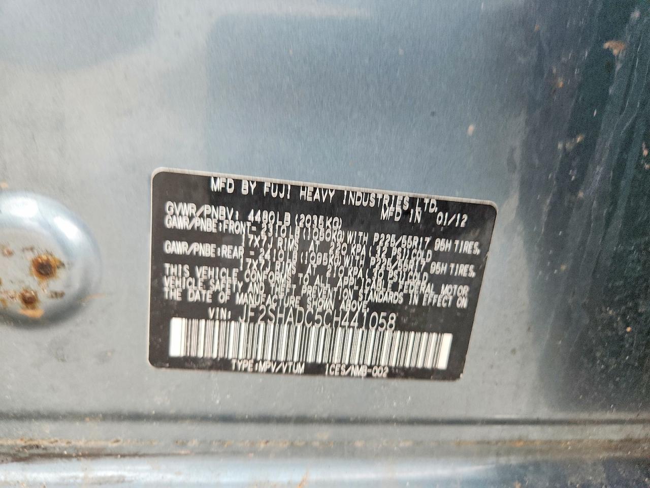 2012 Subaru Forester 2.5x Premium