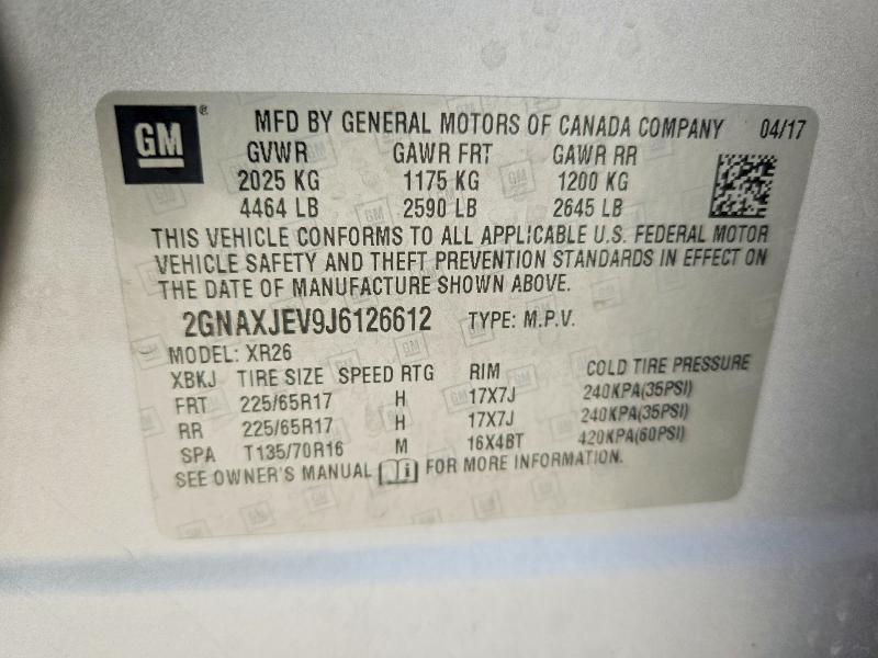 2018 Chevrolet Equinox lt