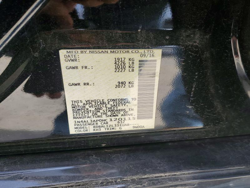 2017 Nissan Altima 2.5 sv