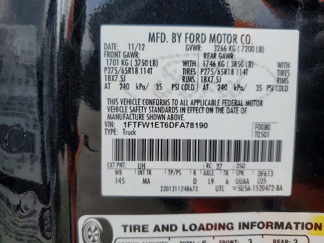 2013 Ford F150 Supercrew