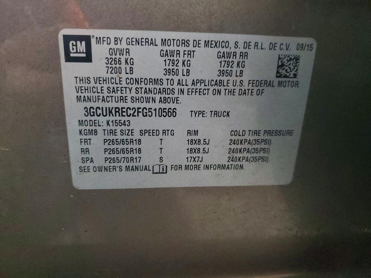 2015 Chevrolet Silverado K1500 LT