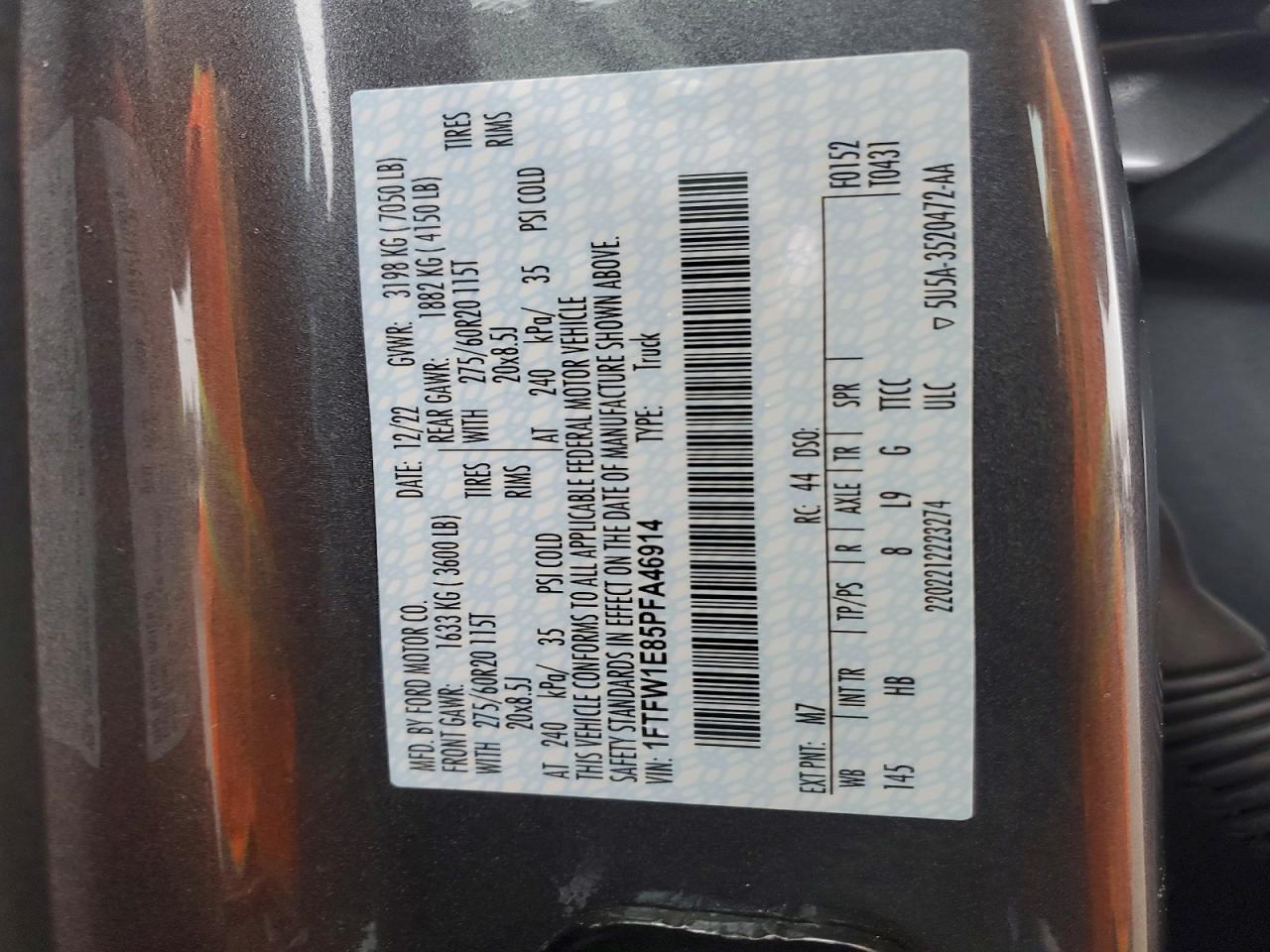 2023 Ford F150 Supercrew