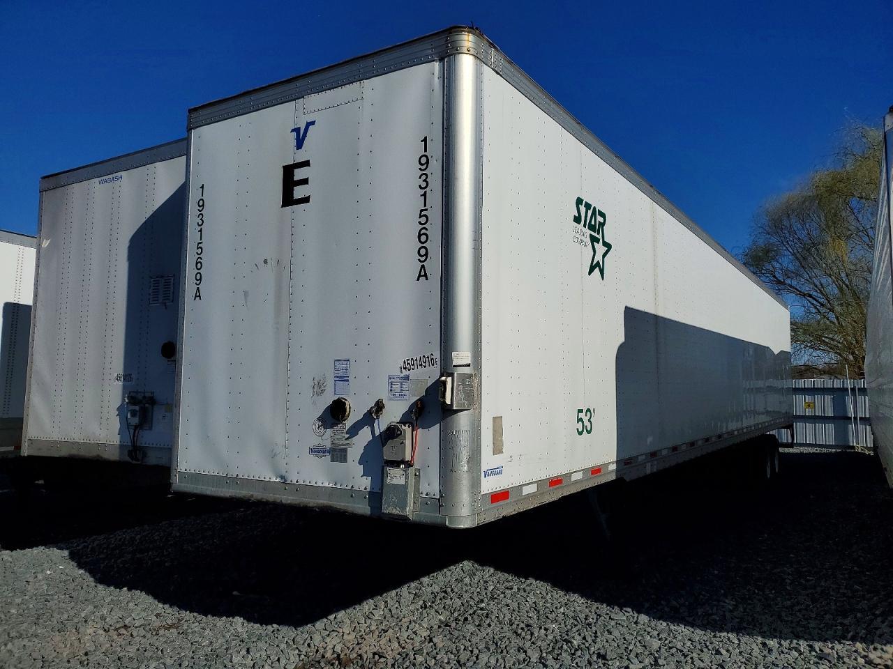 2019 Vanguard DRY Van Trailer