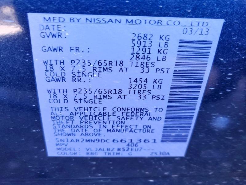 2013 Nissan Pathfinder s