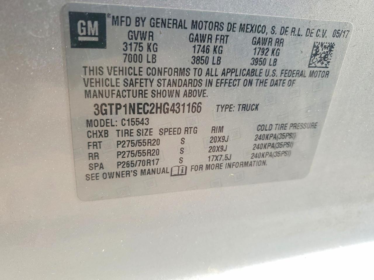 2017 GMC Sierra C1500 SLT