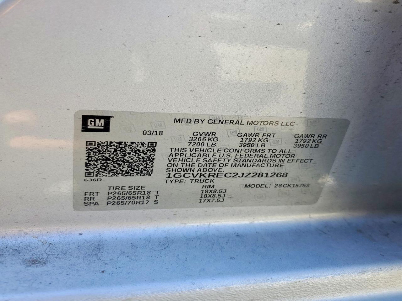 2018 Chevrolet Silverado K1500 LT