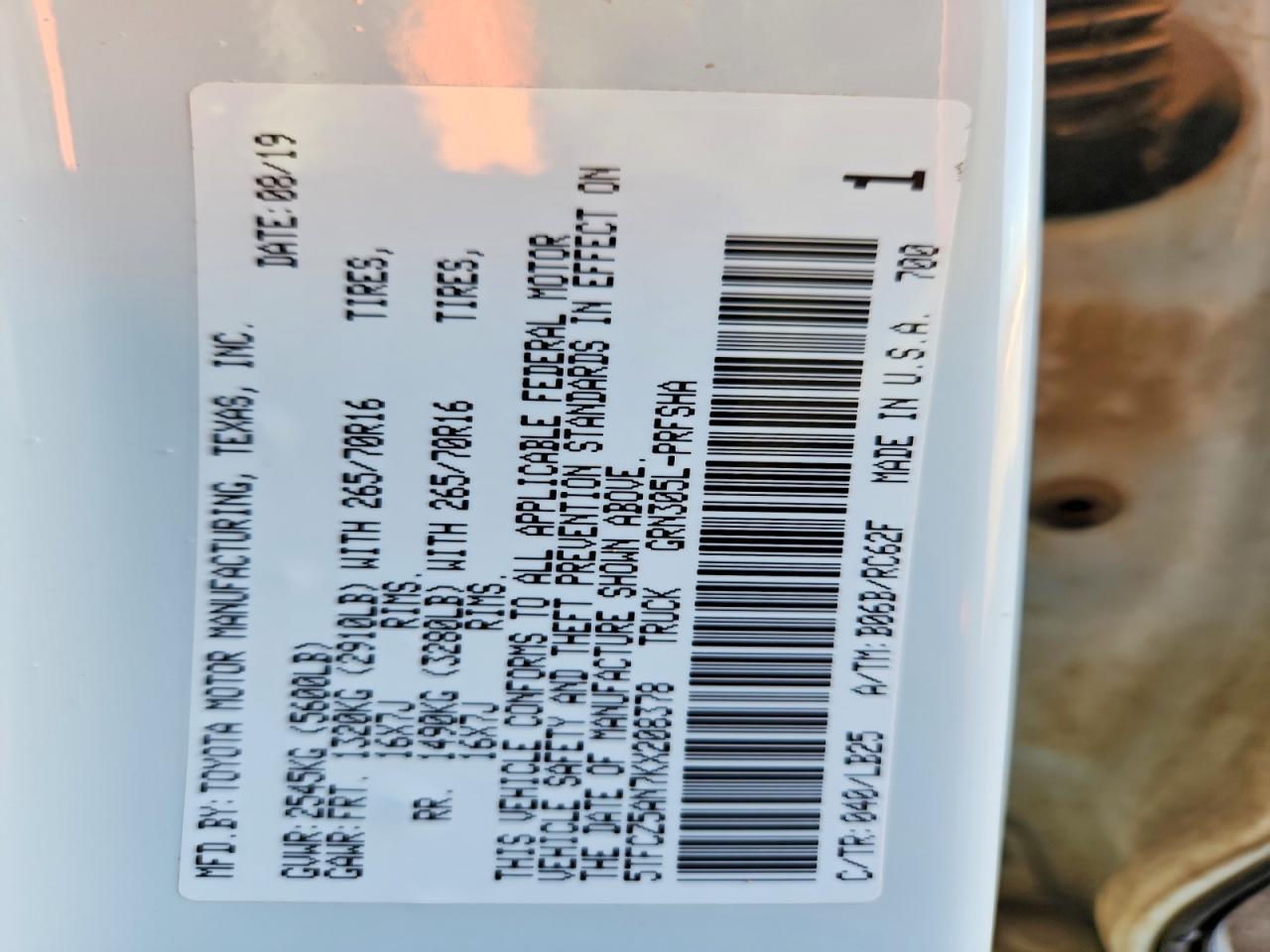 2019 Toyota Tacoma TRD PRO