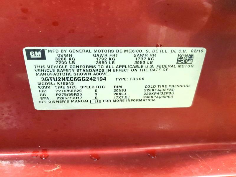 2016 GMC Sierra K1500 slt