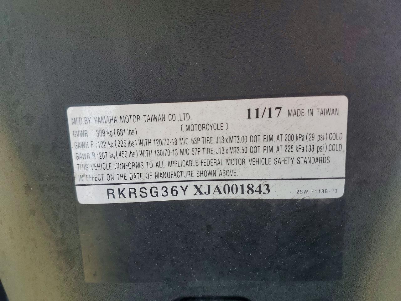 2018 Yamaha XC155