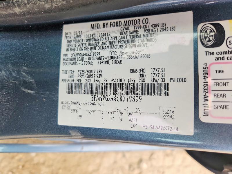 2012 Ford Fusion sel