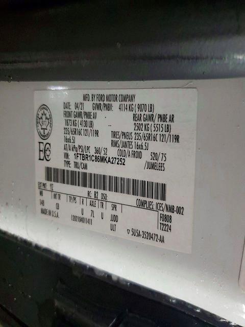 2021 Ford Transit 250 Delivery van