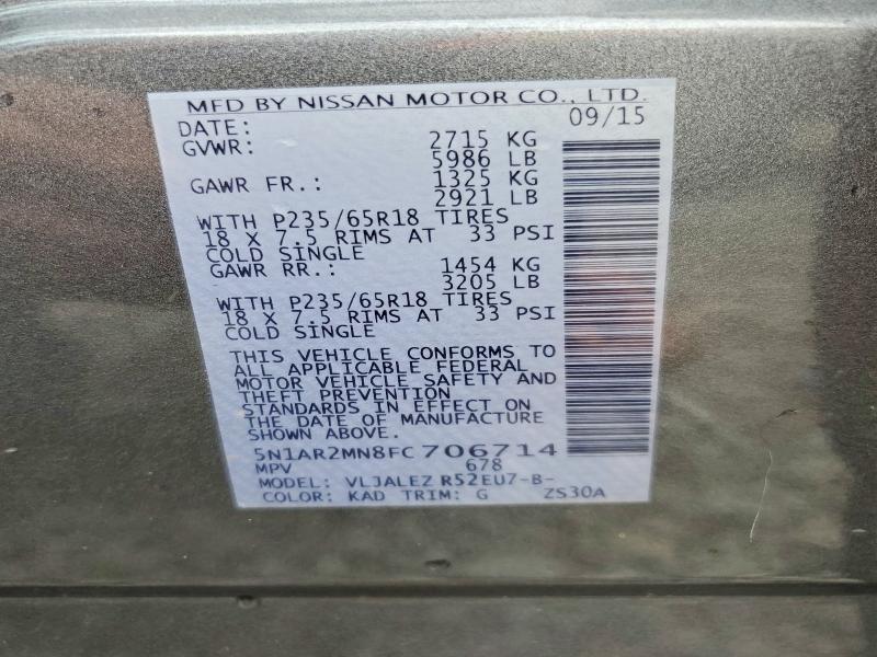 2015 Nissan Pathfinder sv