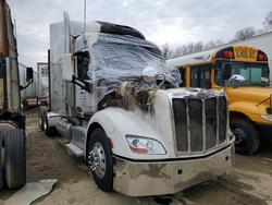 Salvage cars for sale from Copart Ellwood City, PA: 2016 Peterbilt 579 Semi Truck
