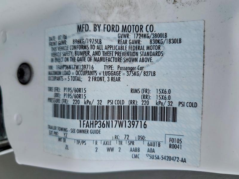 2007 Ford Focus zxw