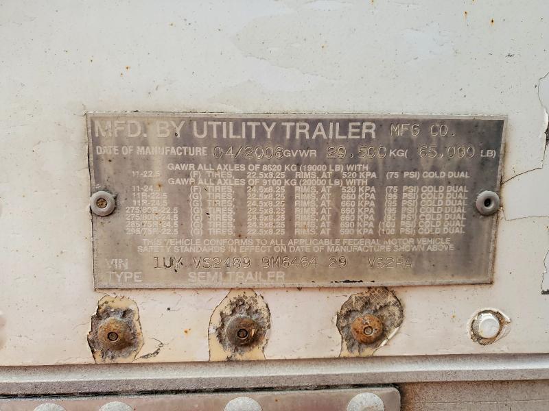 2009 Utility VS2RA Refrigerated Van Trailer