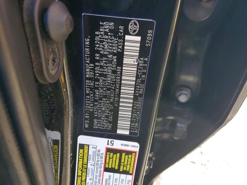 2019 Toyota Camry le