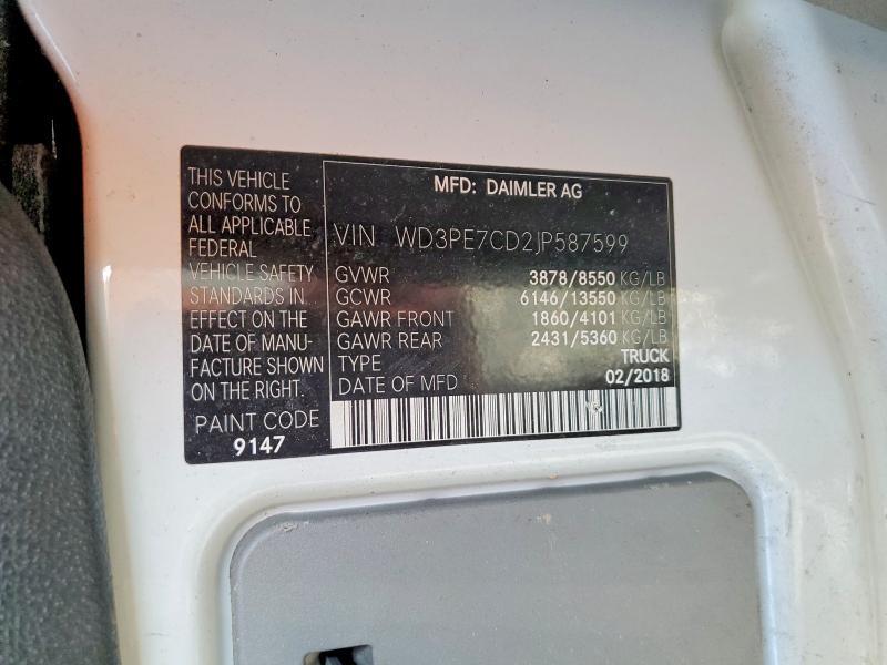 2018 Mercedes-Benz 2018 Mercedes Benz Sprinter 2500 Delivery van