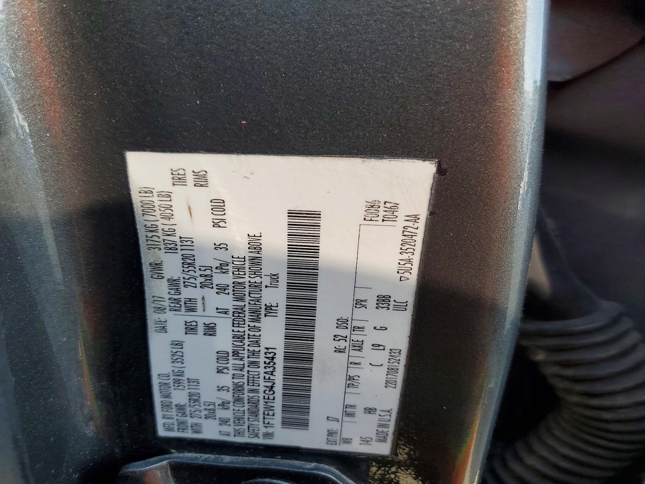 2018 Ford F150 Supercrew