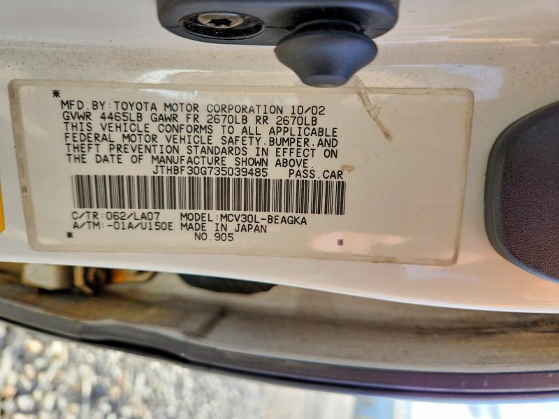 2003 Lexus Es 300 Base