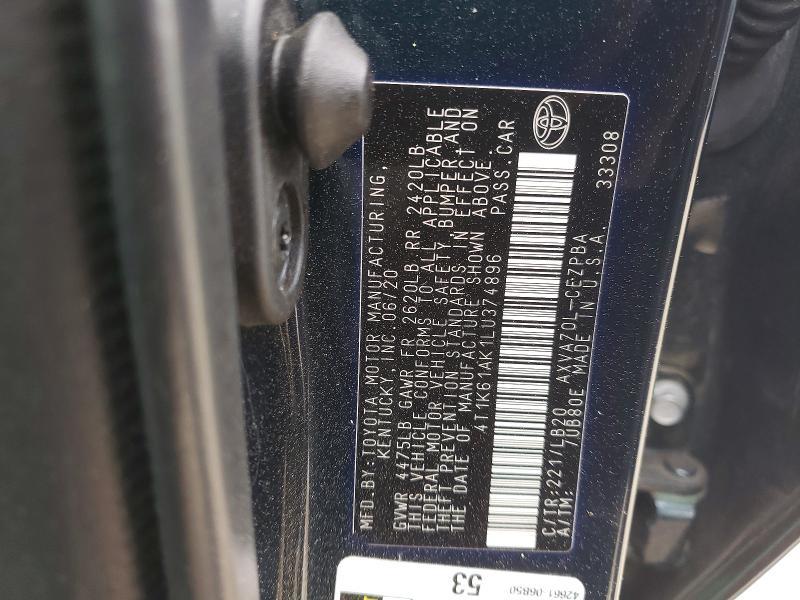 2020 Toyota Camry xse