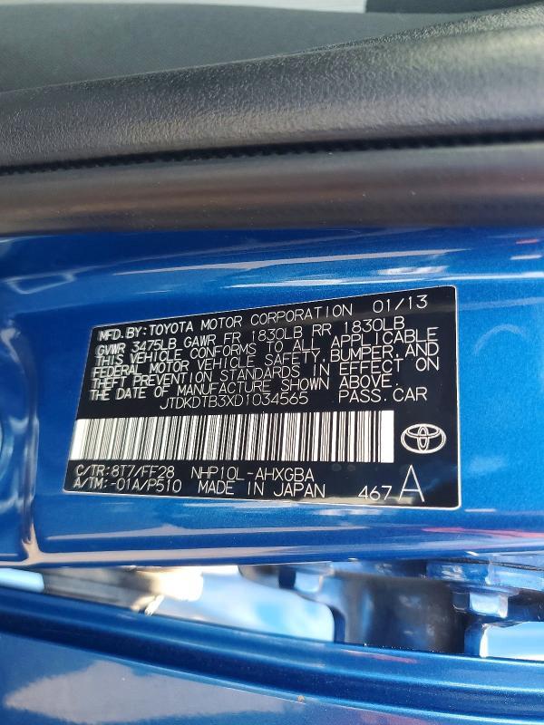 2013 Toyota Prius c Three