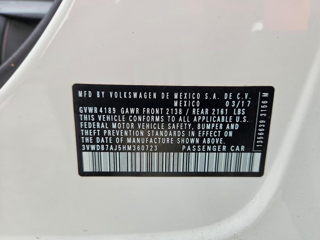 2017 Volkswagen Jetta se