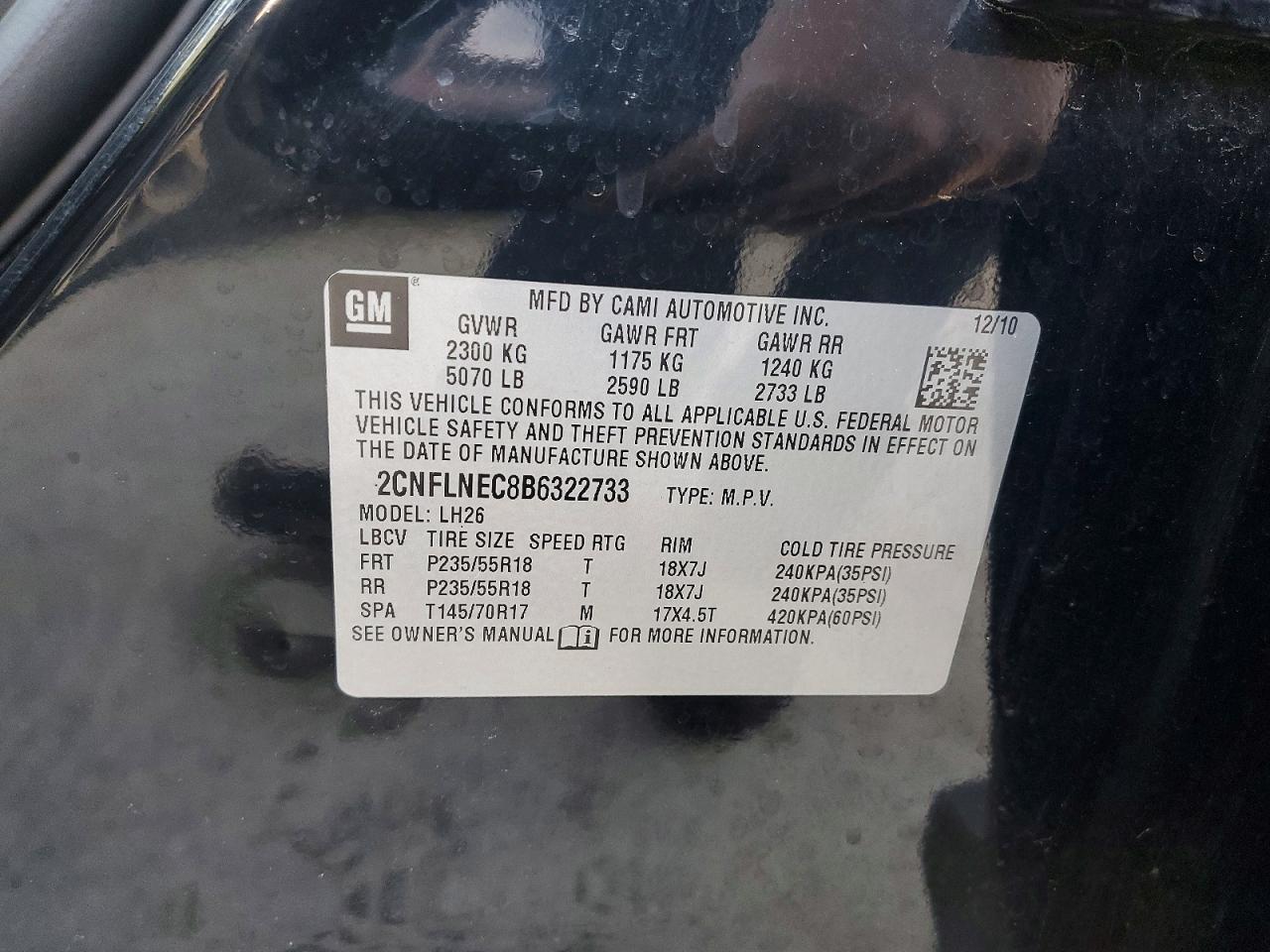 2011 Chev Equinox