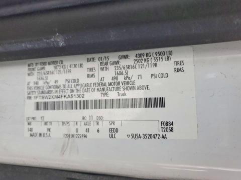2015 Ford Transit 350 Utility / Service Van