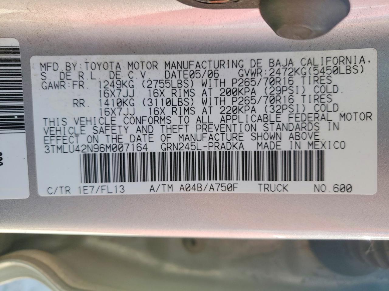 2006 Toyota Tacoma V6