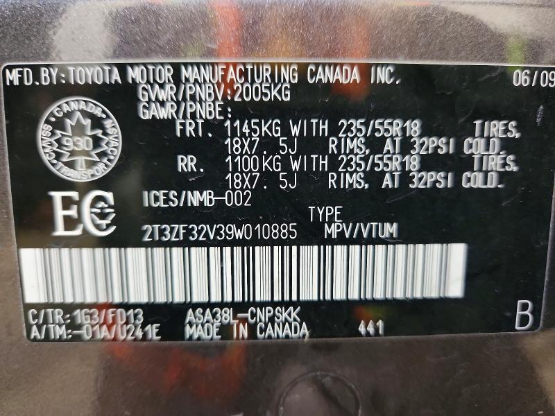 2009 Toyota Rav4 Sport