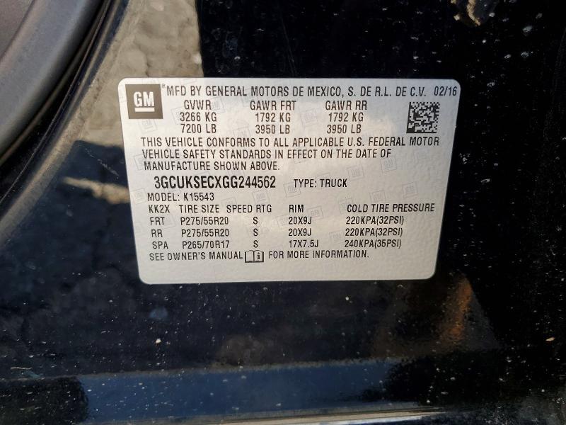 2016 Chevrolet Silverado K1500 LTZ