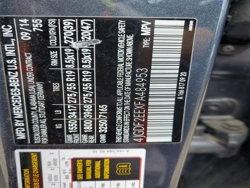 2015 Mercedes-Benz Gl 350 Bluetec