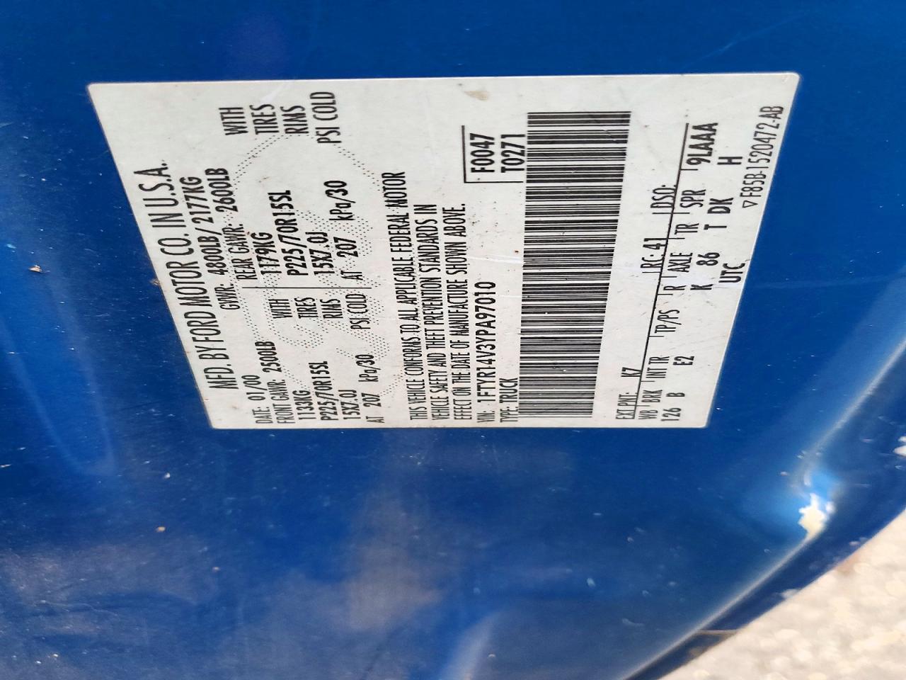 2000 Ford Ranger Super cab