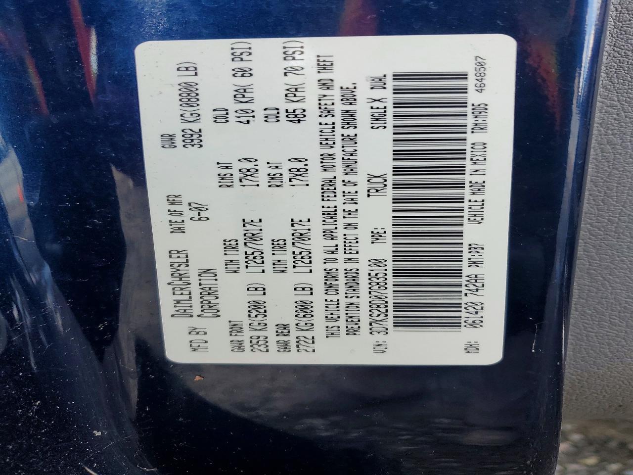 2007 Dodge RAM 2500 ST