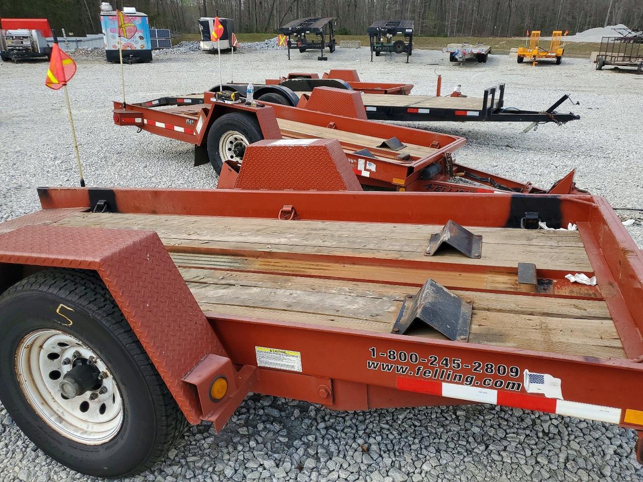 2017 Felling FT-6 T-1 Tilt Deck Equipment Trailer