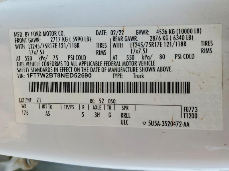 2022 Ford F250 Super Duty Flatbed Truck